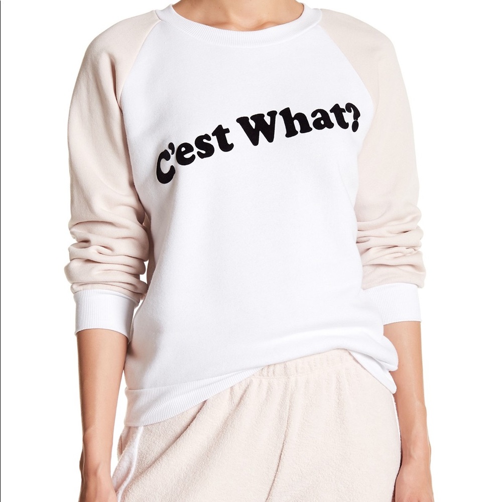 NWT Wildfox C’est What Sweatshirt